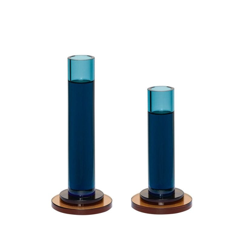 Blue Comet Candlesticks - Elegant Home Decor for Dining Table, Wedding Centerpiece & Romantic Dinner Ambiance