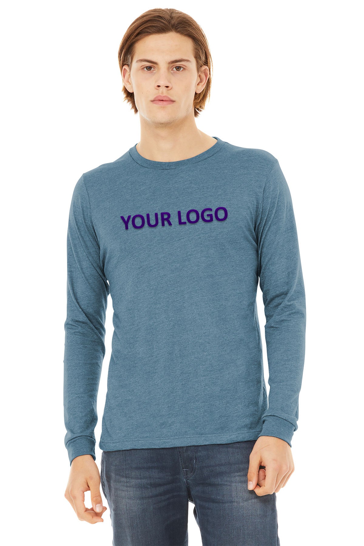 Bella Canvas Unisex Triblend Long Sleeve T-Shirt - Soft Comfortable Crewneck Tee for Men & Women - Casual Wear, Layering & Everyday Outfits