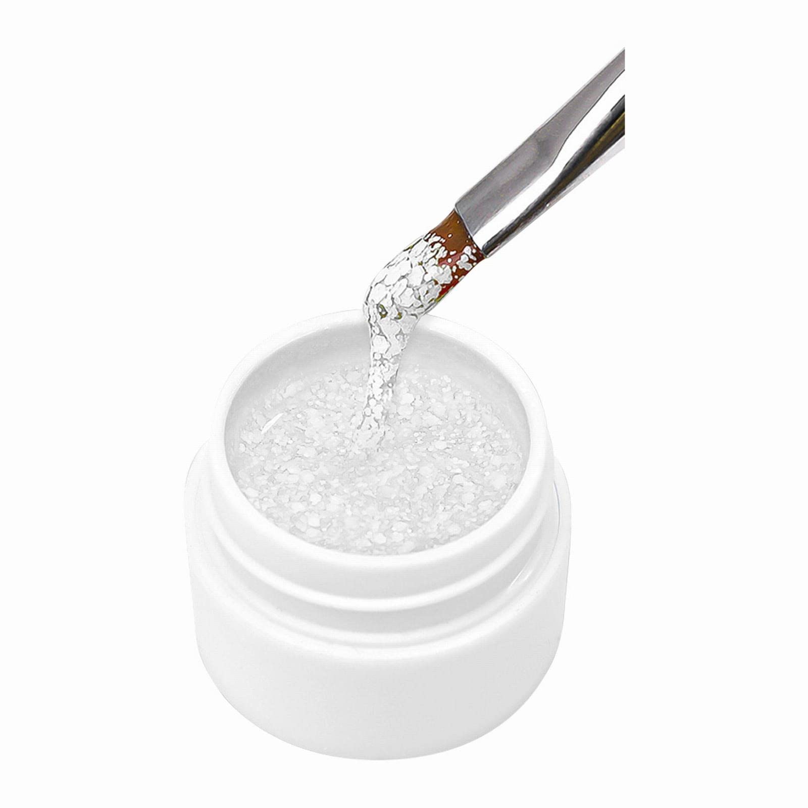 Premium Snowflake Nail Polish - Long Lasting, High Shine Multicolor Glitter Nail Glue (5ml) for Winter Nail Art, Holiday Parties & Special Occasions