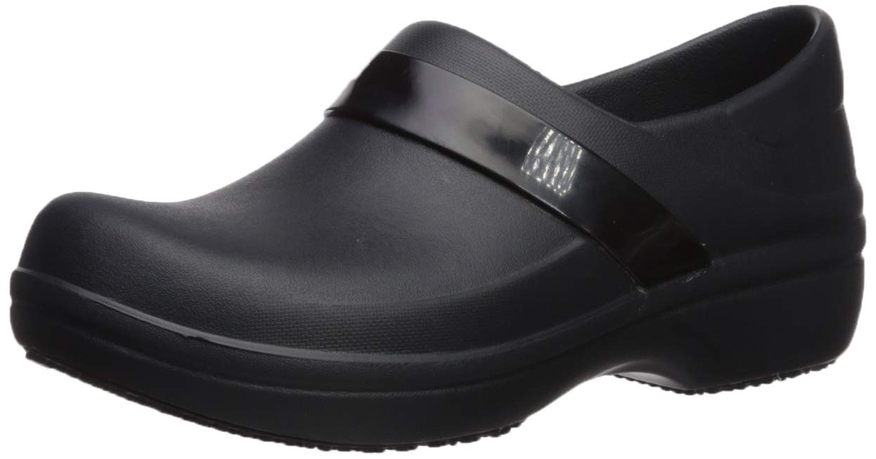 Crocs Women's Neria Pro II Slip Resistant Work Clogs - Comfortable Non-Slip Nursing Shoes for Healthcare Workers & Restaurant Staff
