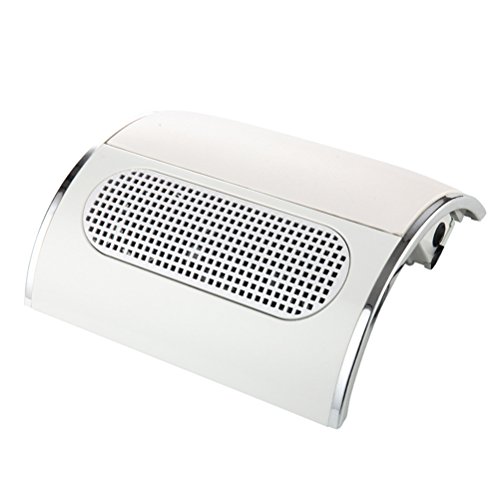 Professional Nail Dust Collector & Extractor Fan - 3 Powerful Fans Nail Polish Dryer for Salon & Home Use (White) | Perfect for Manicures, Pedicures & Nail Art