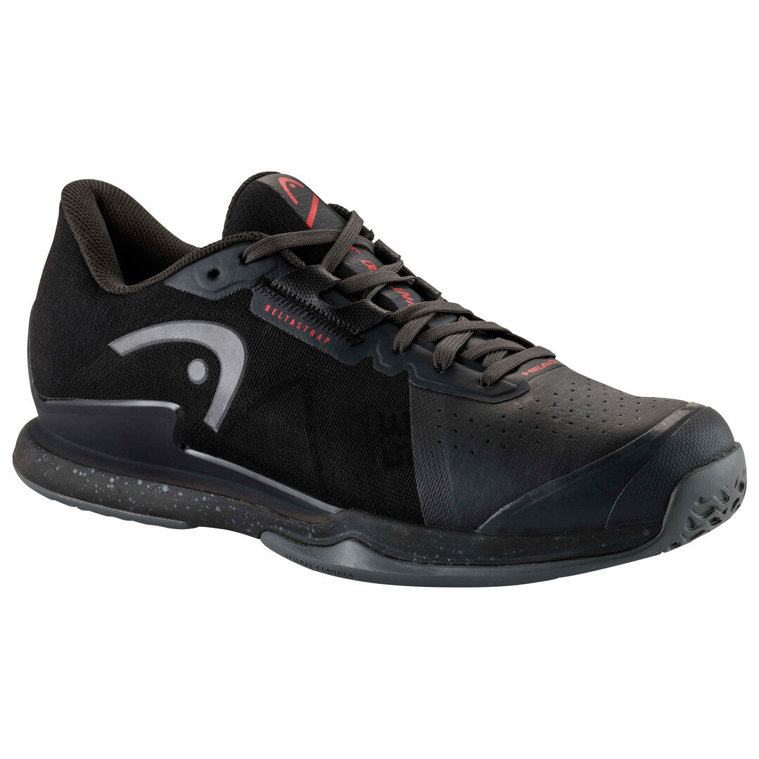 Head Sprint Pro 3.5 Men's Tennis Shoes - Lightweight Performance Court Shoes for Men (Black/Red) | Ideal for Competitive Tennis, Training & Casual Wear