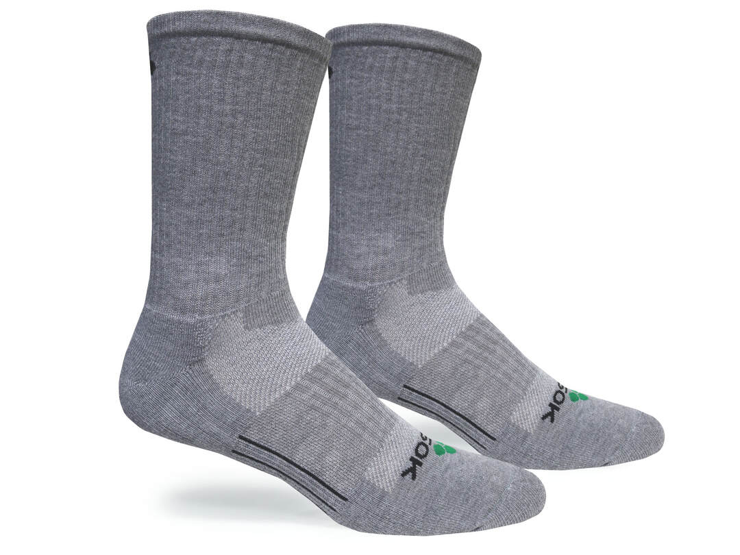 CF2 Crew Gray Socks 3-Pack - Soft Comfortable Athletic Socks for Men & Women - Perfect for Running, Gym & Everyday Wear