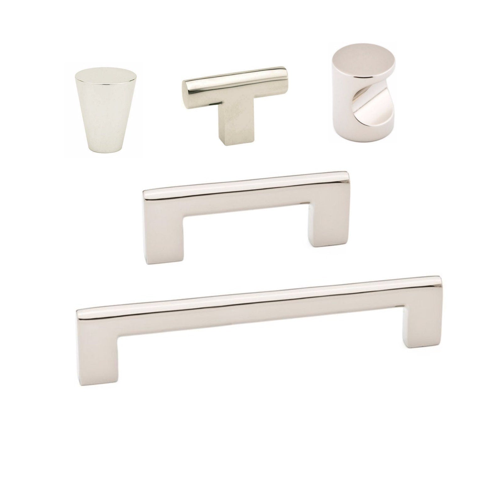 Premium Polished Nickel Cabinet Knobs & Drawer Pulls - Elegant Hardware for Kitchen, Bathroom & Furniture - Easy Installation & Durable Finish
