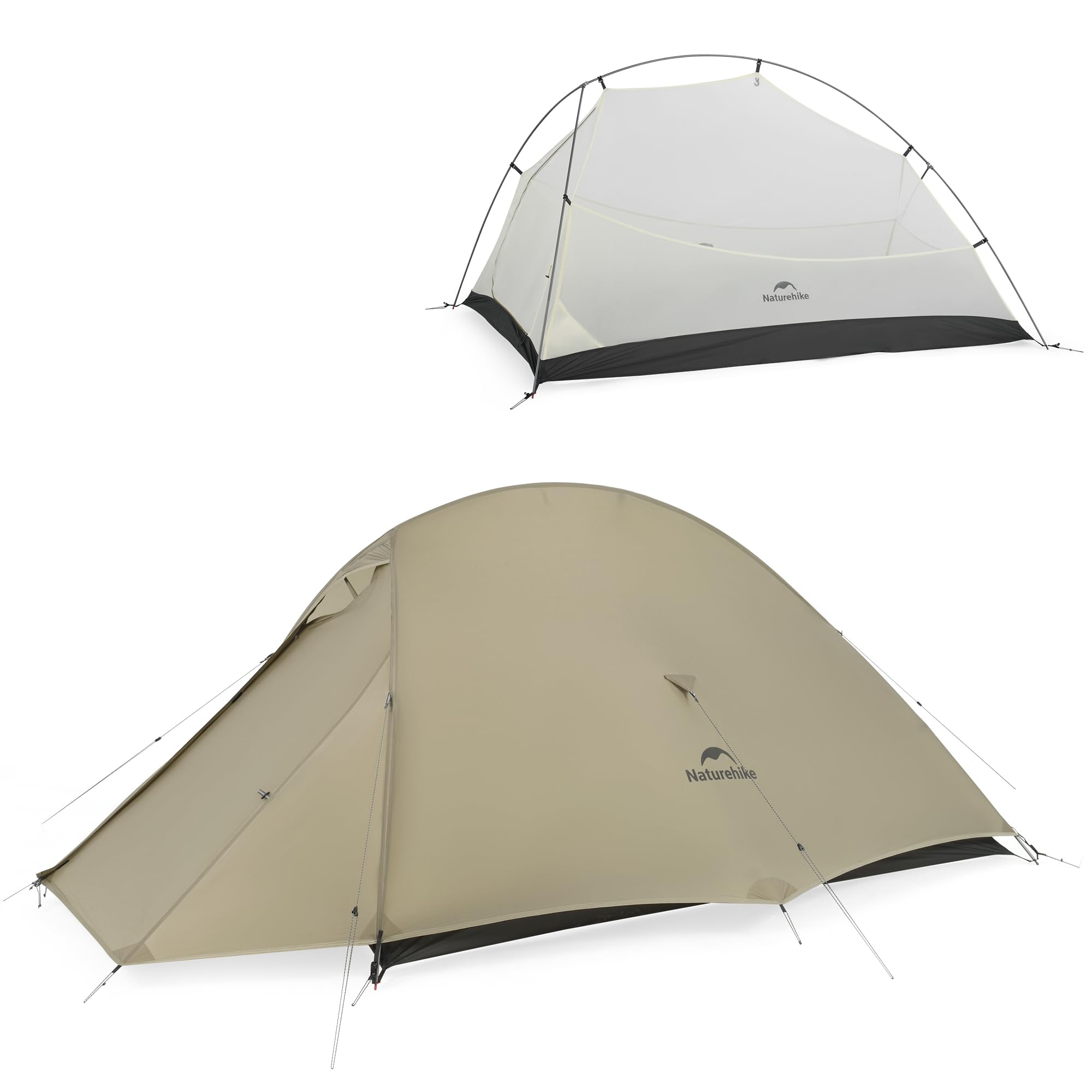 Naturehike Cloud Up Pro 2 Person Ultralight 4 Season Tent - Waterproof Backpacking Tent for Hiking, Camping & Outdoor Adventures - Perfect for Mountain Climbing, Forest Camping & Backcountry Exploration