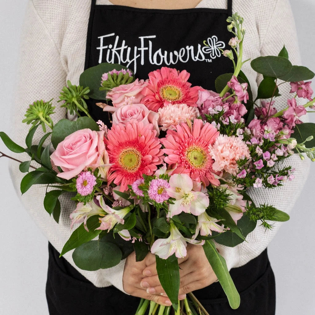 Pink Floral Baby Shower Centerpieces - Elegant Table Decorations for Baby Showers, Bridal Showers & Birthday Parties