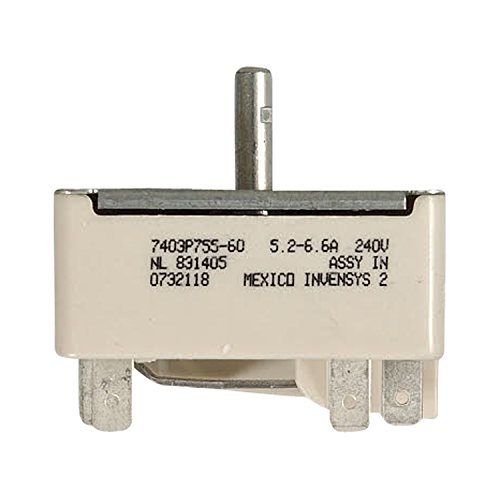 ForeverPRO WP74007840 Switch Infinite Replacement for Jenn-Air Cooktop 74007840, 1009576, AH2085373, EA2085373 - Perfect for Kitchen Appliance Repair & Stove Burner Control