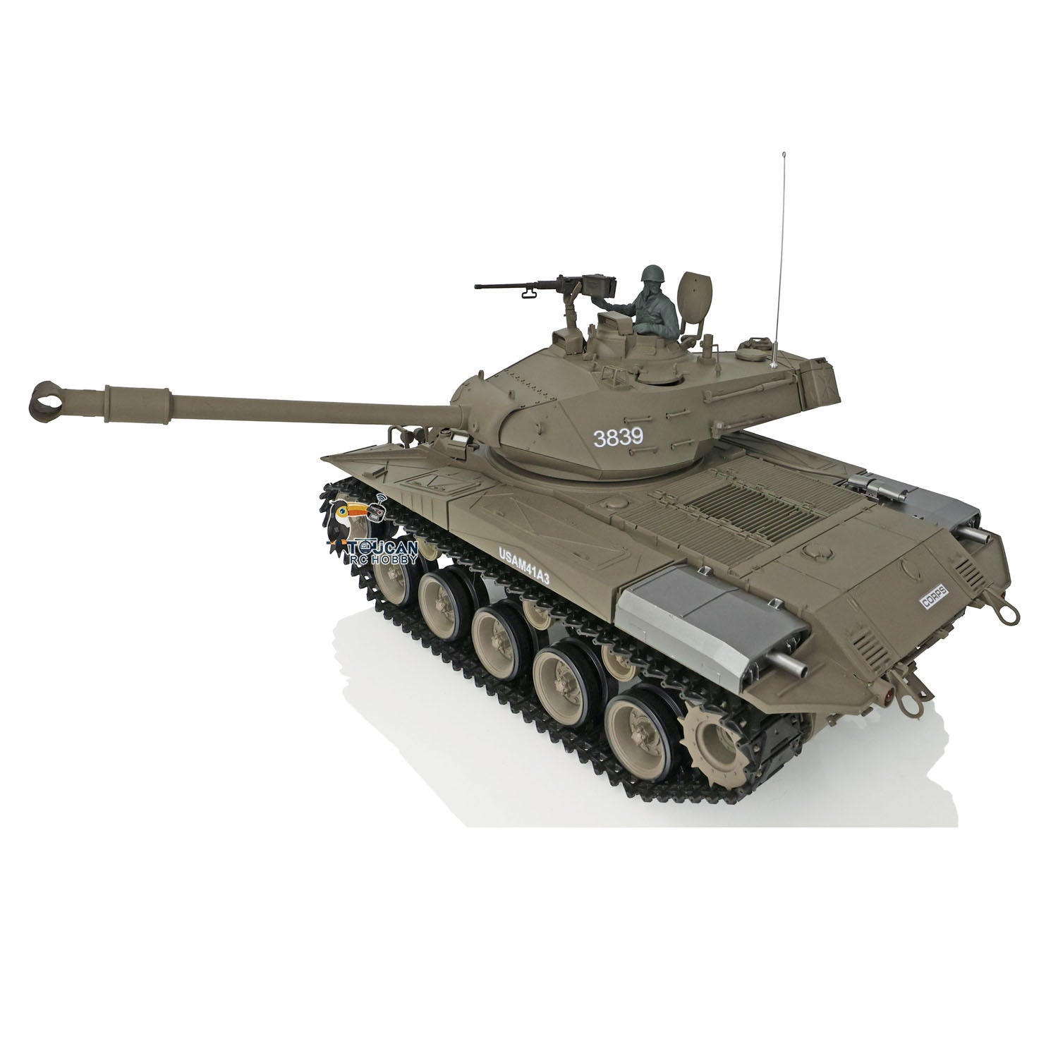 2.4GHz Henglong 1/16 Scale RTR RC Tank - Remote Control Walker Bulldog Military Model 3839 with Infrared Battle System | Ready-to-Run Toy Tank for Adults & Kids | Outdoor Play, Collection Display & Infrared Combat Battles