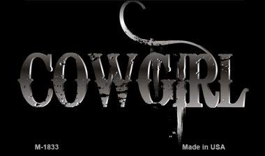 SMART BLONDE Cowgirl Novelty Metal Magnet M-1833 - Fun Fridge Decor for Kitchens, Offices & Dorm Rooms - Western Themed Gift Idea