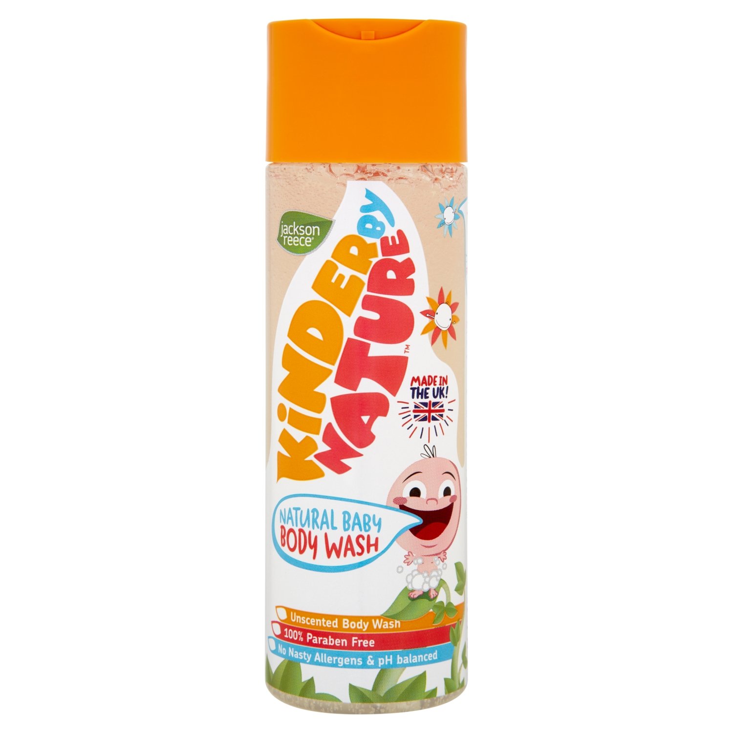 Kinder by Nature Natural Baby Body Wash - Gentle & Hypoallergenic for Sensitive Skin | Perfect for Daily Bath Time & Newborn Care