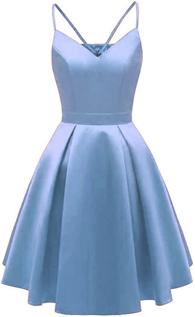 Elegant Satin Bridesmaid Dress for Women - Knee-Length Cocktail Party Dress with Adjustable Straps - Perfect for Weddings, Bridal Showers & Formal Events