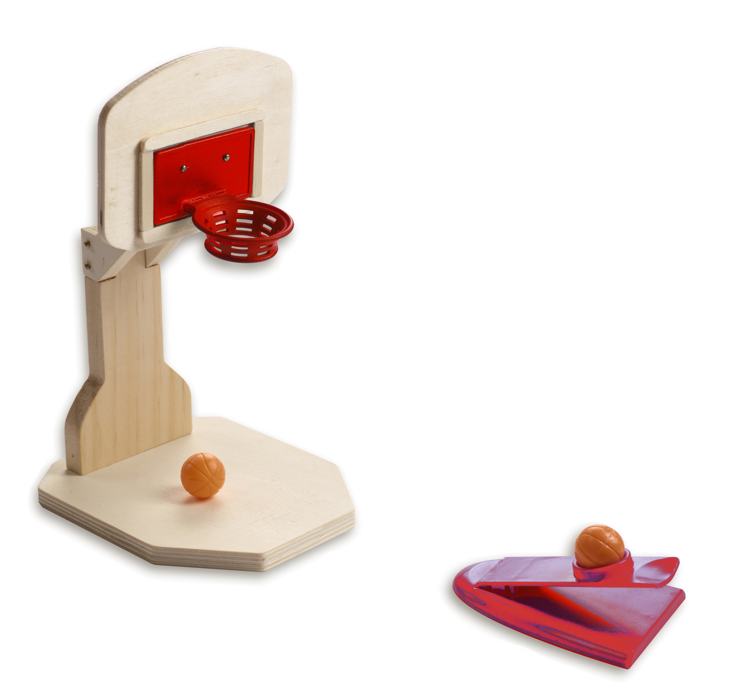 Mini Red Tool Box Basketball - Portable Indoor/Outdoor Sports Toy for Kids, Teens & Adults - Perfect for Home, Office, Gym & Backyard Fun