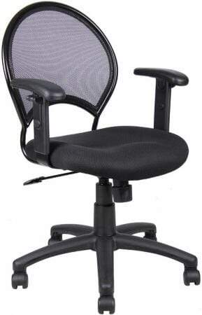 Boss Black Mesh Task Chair [B6216] - Ergonomic Office Chair for Comfort & Support - Perfect for Home Office, Gaming & Workspaces