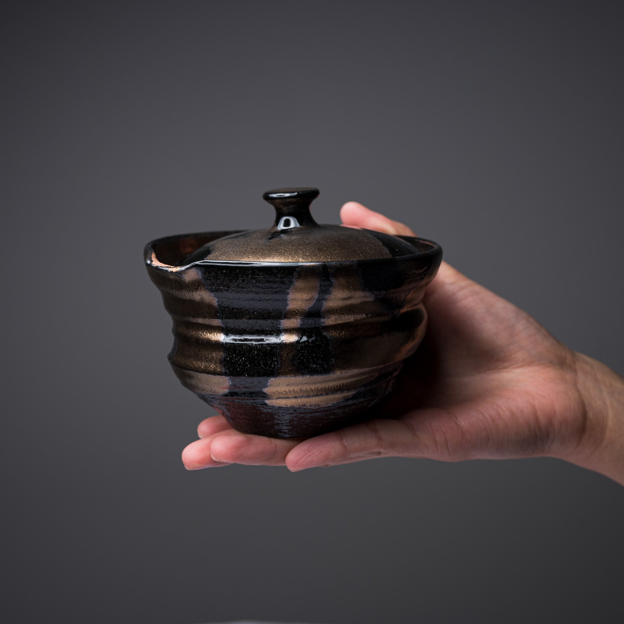 NINSHU Houhin Teapot - Japanese Zen Ceramic Teapot for Loose Leaf Tea | Perfect for Tea Ceremony, Meditation & Home Decor