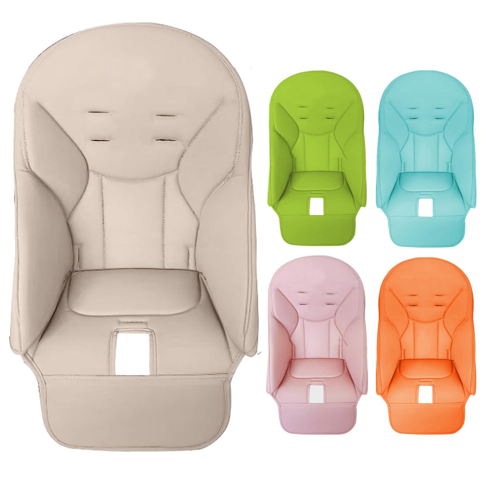 5 Pack High Chair Cushions - Soft PU Leather Baby Dining Chair Seat Pads - Waterproof & Comfortable for Infants & Toddlers - Fits Most High Chairs - Perfect for Home, Restaurant & Daycare Use