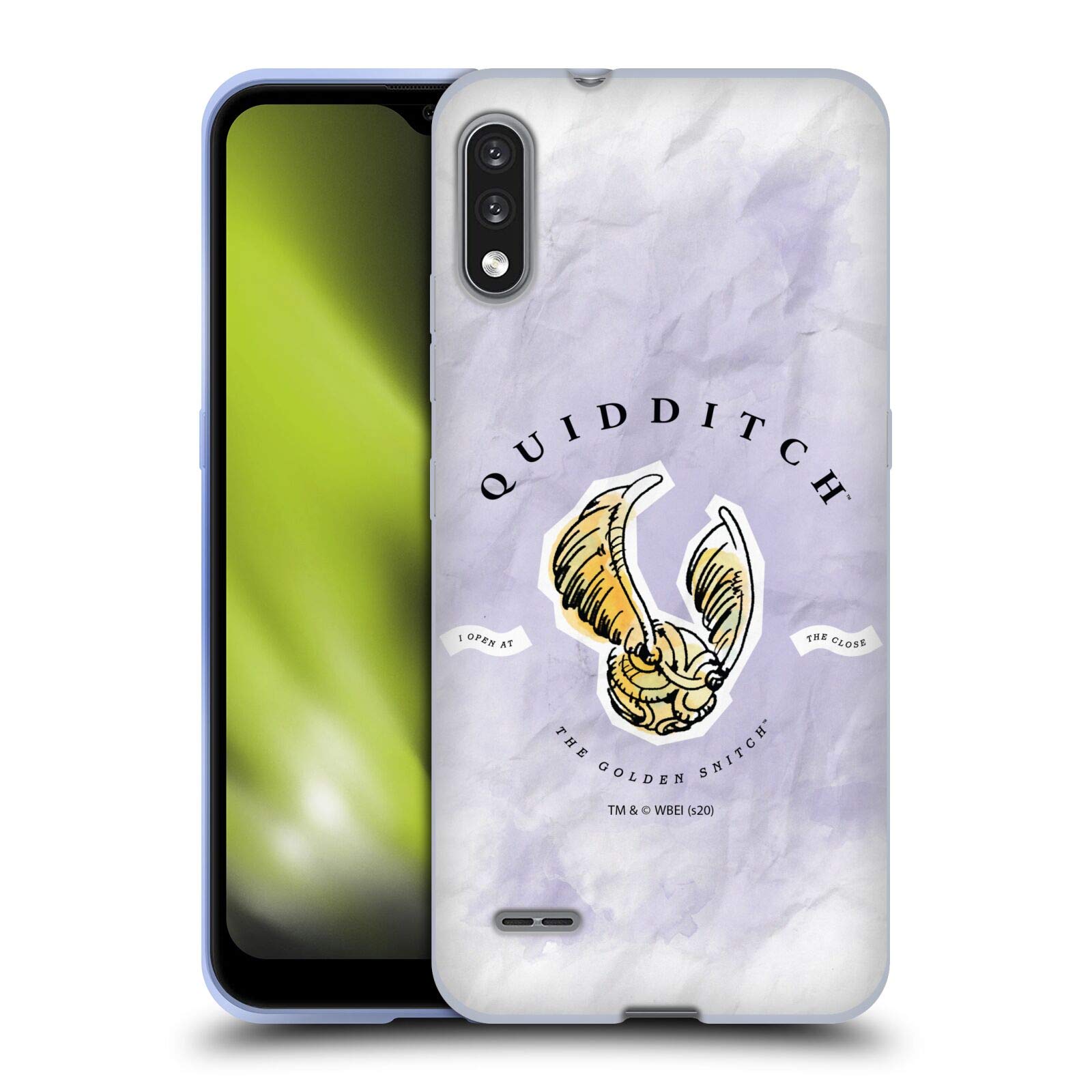 Harry Potter Quidditch Golden Snitch Deathly Hallows XVII Soft Gel Case for LG K22 - Officially Licensed Phone Cover by Head Case Designs for Fans & Collectors