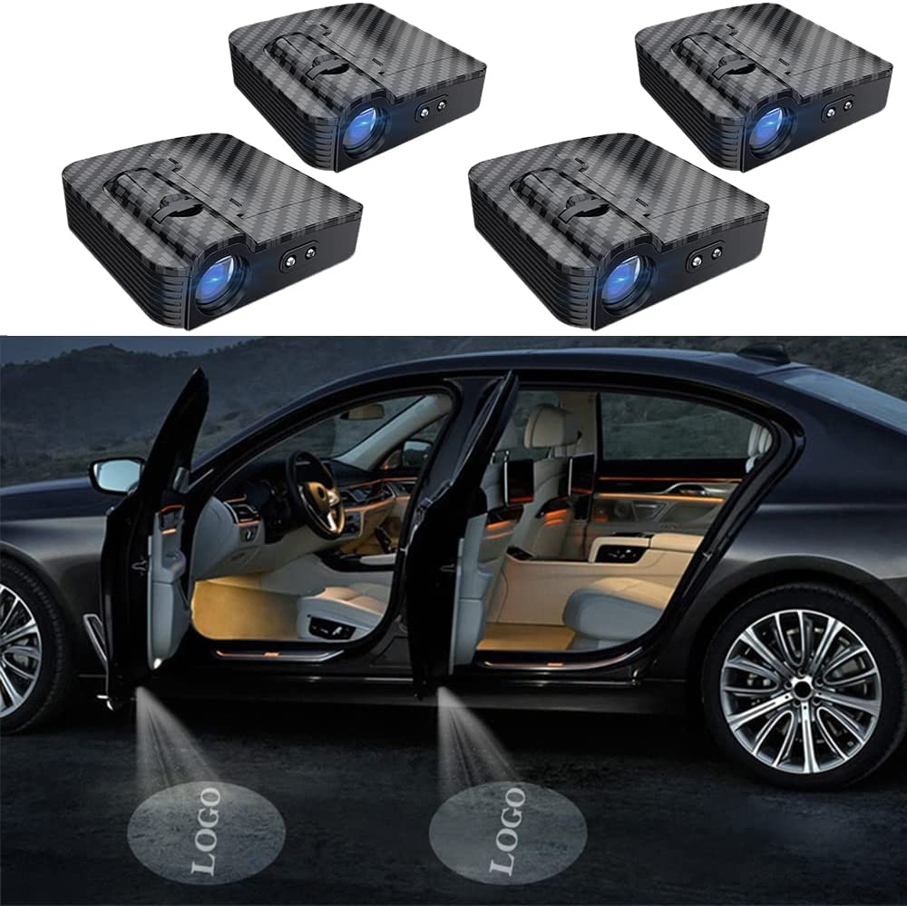 Custom Logo Car Door Projector Lights - LED Welcome Lights for Cars (2PCS) - Enhance Your Vehicle's Style & Safety at Night