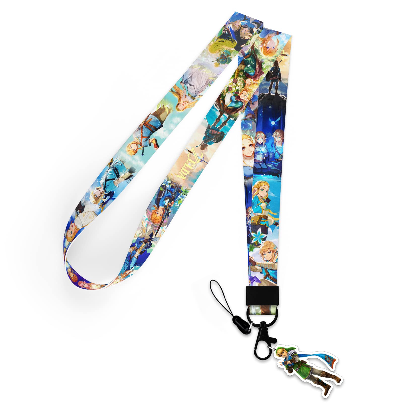 Zelda Lanyard Keychain for Keys & ID Badges - Anime Gift for Kids & Adults