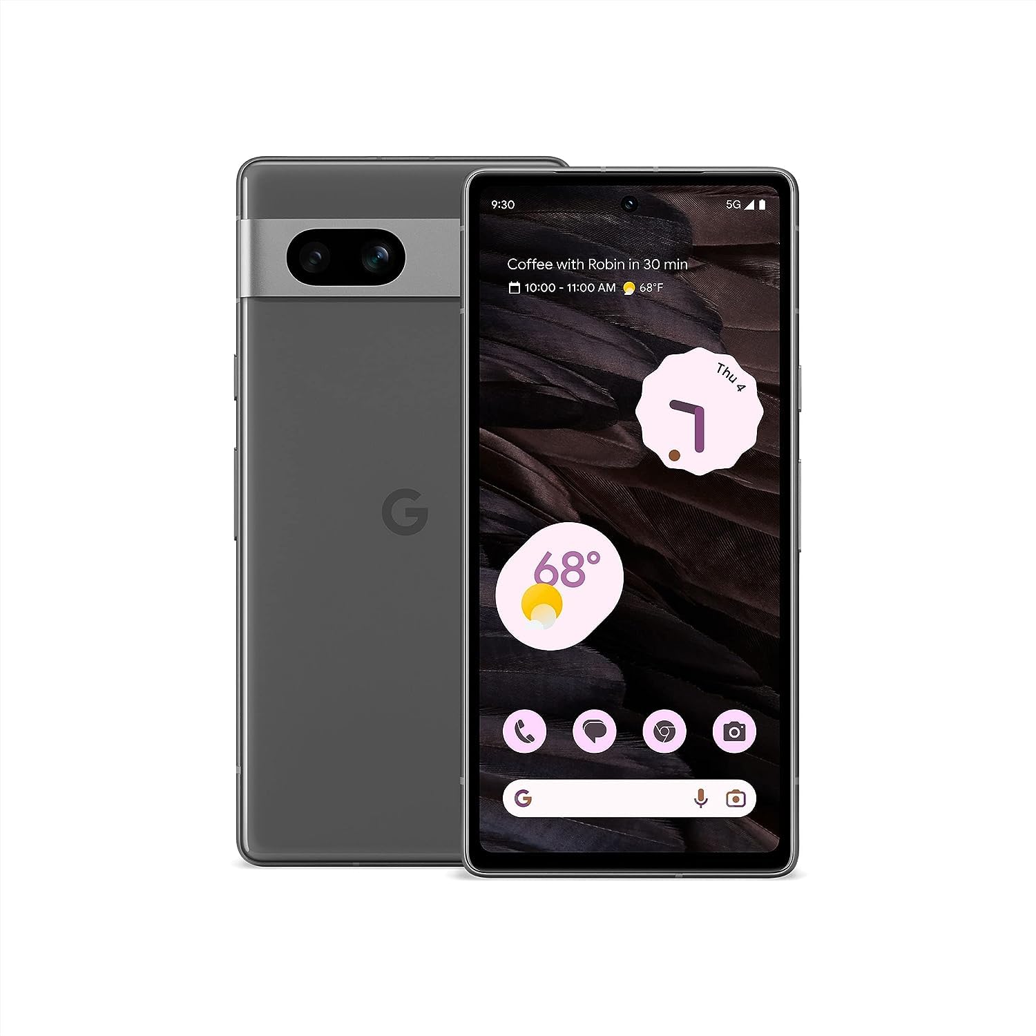Google Pixel 7a Unlocked Android Smartphone - 128GB Charcoal - Wide Angle Camera & 24-Hour Battery Life - Perfect for Travel Photography & All-Day Productivity