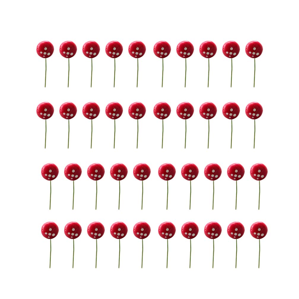 YARNOW 40pcs Mini Foam Mushroom Decorations for Fairy Gardens, Miniature Flower Pots, Bonsai & Micro Landscapes - Size S - Perfect for DIY Crafts, Home Decor & Terrarium Scenes