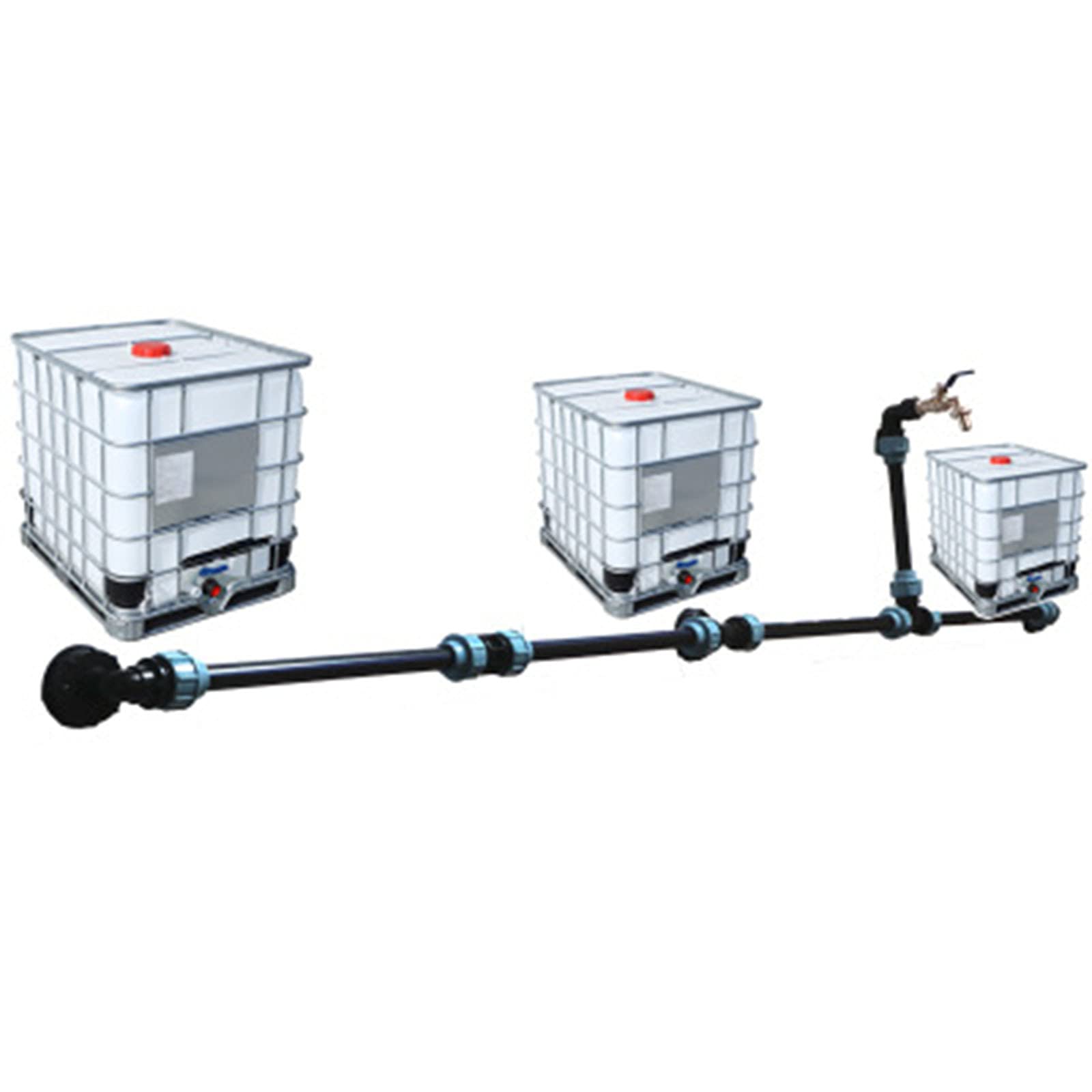 High-Quality Ball Valves & IBC Tank Connection Set - Heavy Duty Drum Extension Tools for IBC Rainwater Tanks & Rain Barrels | Perfect for Water Storage, Gardening, and DIY Irrigation Systems