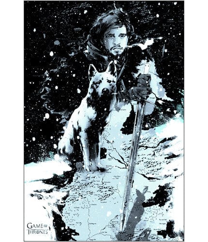 Jon Snow Game of Thrones Poster - Wall Art Decor for Bedroom, Living Room, Office | Fantasy TV Show Inspired Home Decor