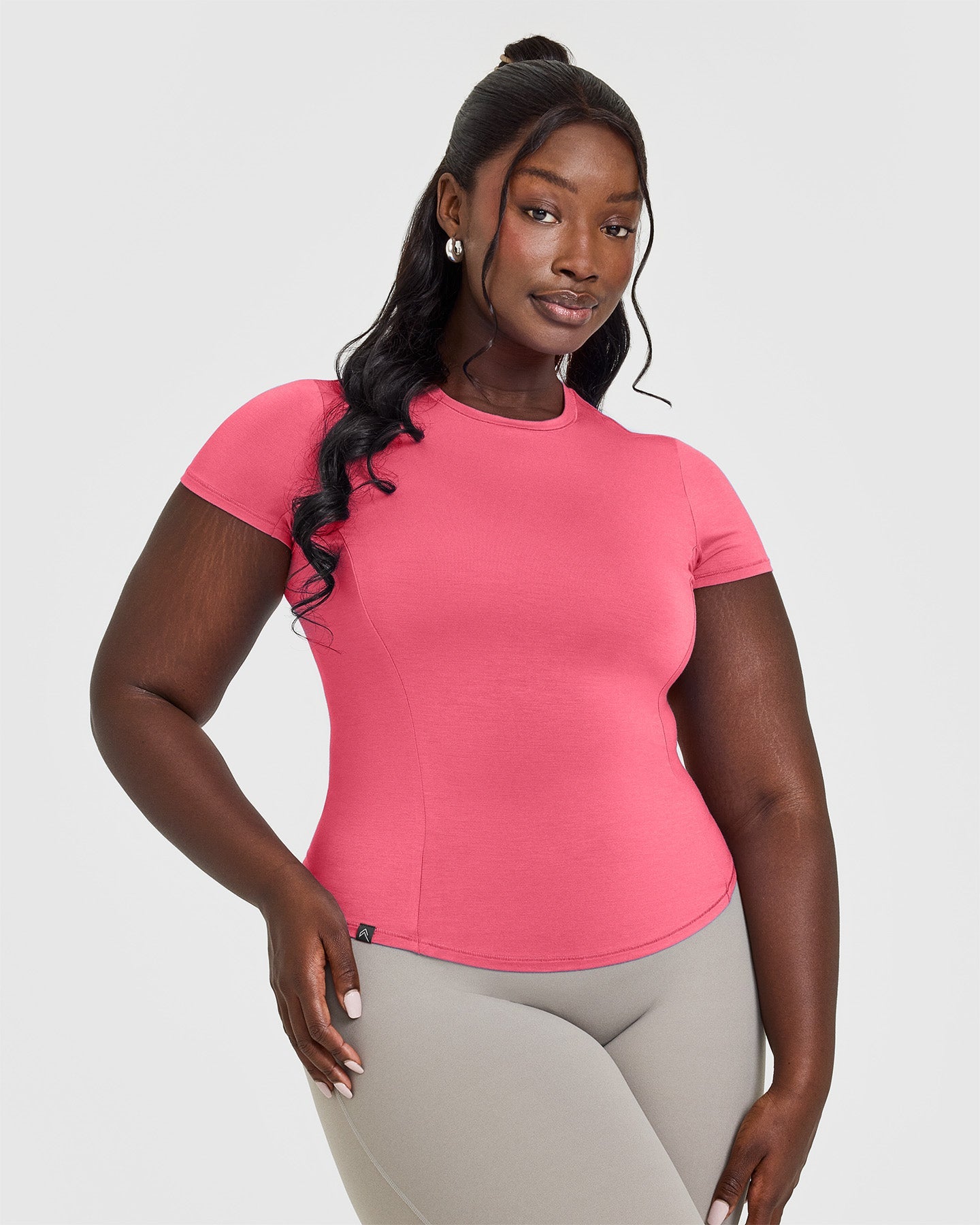 Mellow™ Soft Short Sleeve T-Shirt for Women - Velvet Pink Cotton Tee | Casual Wear, Lounge, Everyday Outfits