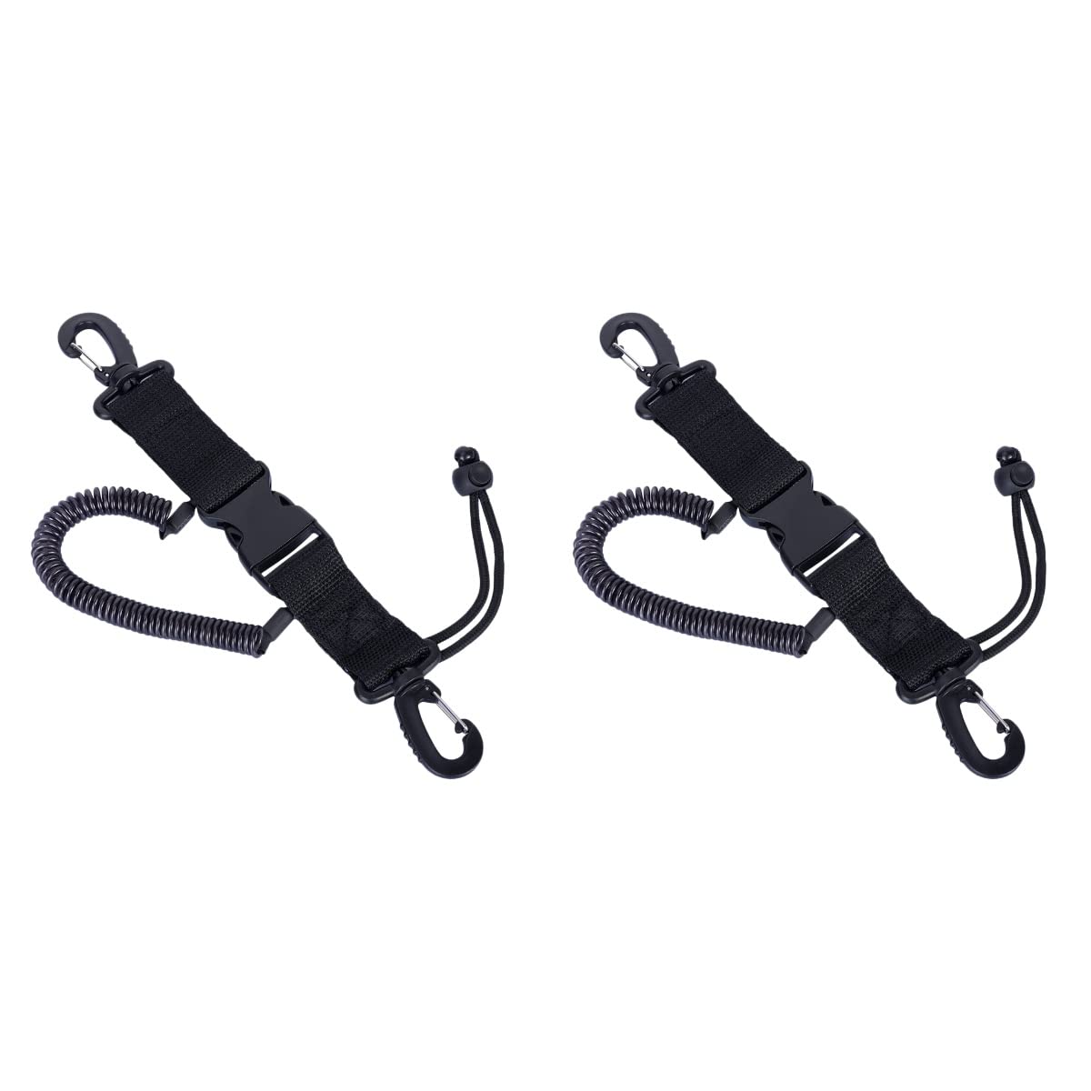 INOOMP Black Lanyard 2pcs - High Strength Camera Strap for Underwater Photography & Outdoor Use
