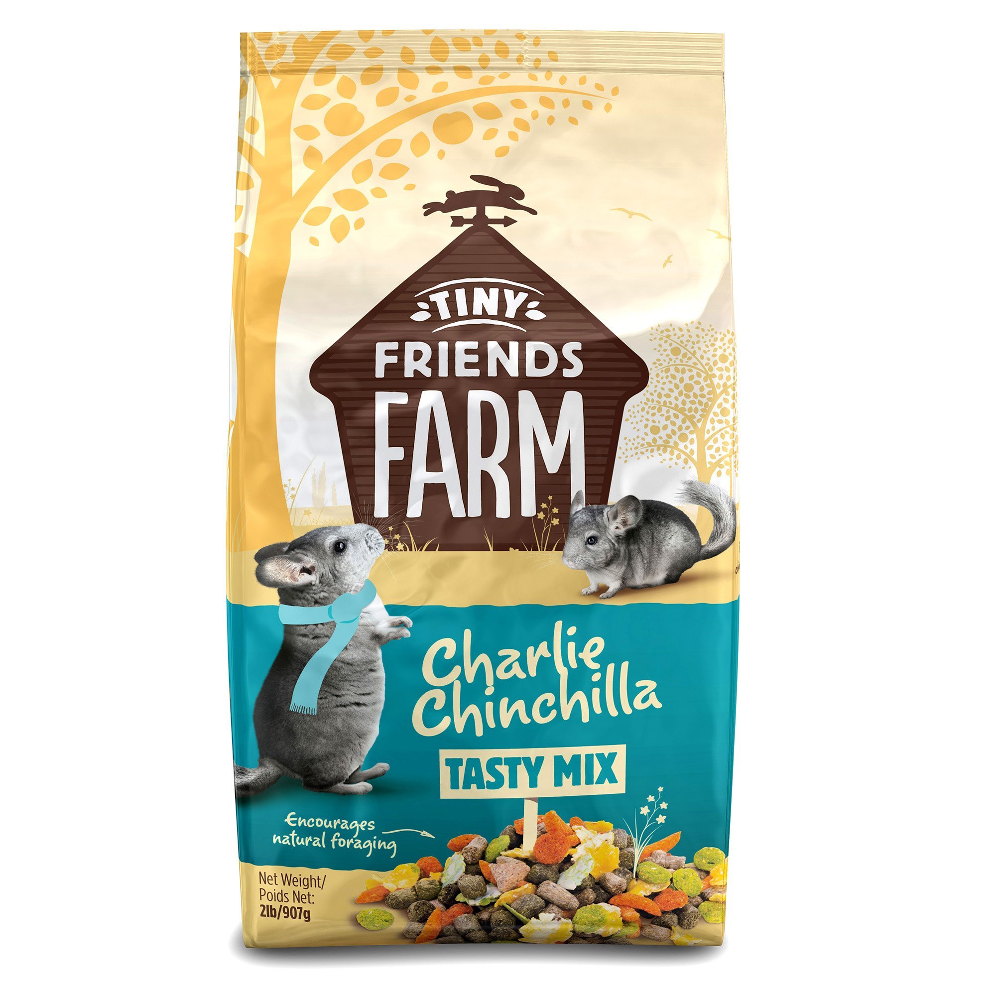 SupremePetFoods Charlie Chinchilla Food - 2lb Bag | Premium Nutrition for Healthy Chinchillas | Perfect for Daily Feeding & Small Pet Care