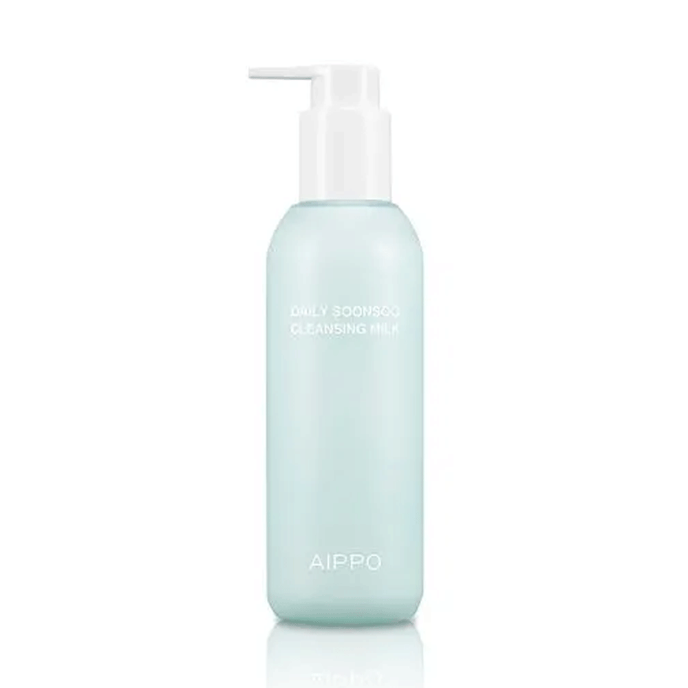 AIPPO Daily Soonsoo Cleansing Milk 200ml - Gentle Face Wash for Dry & Sensitive Skin | Hydrating & Soothing Facial Cleanser | Perfect for Morning & Night Skincare Routine