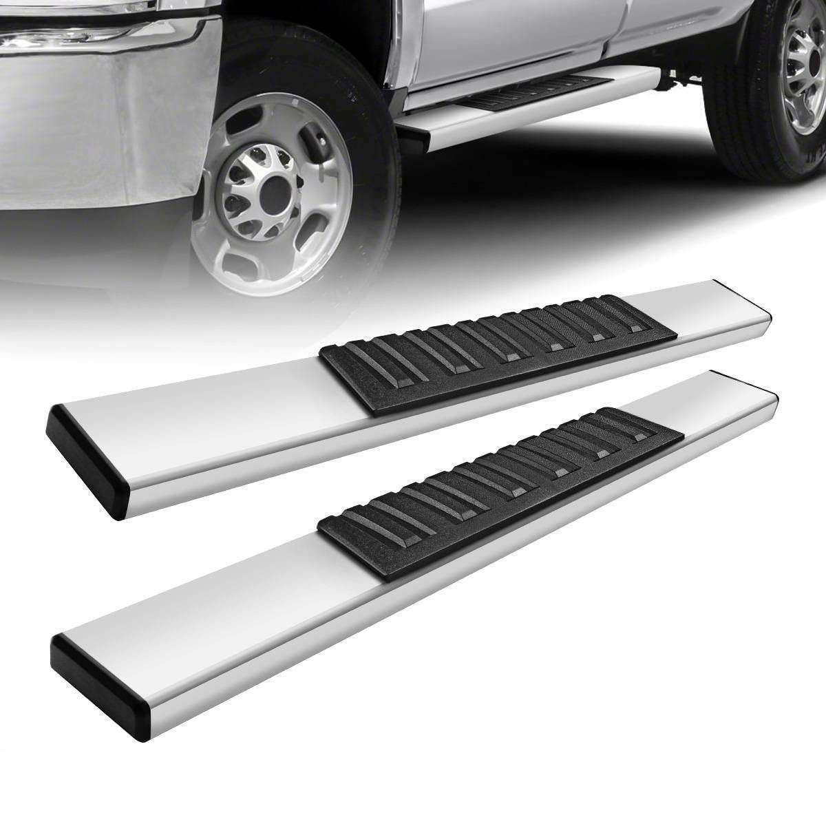 Premium Black Running Boards & Step Bars for Trucks & SUVs - Heavy Duty Exterior Car Accessories - Perfect for Off-Roading, Camping & Daily Use