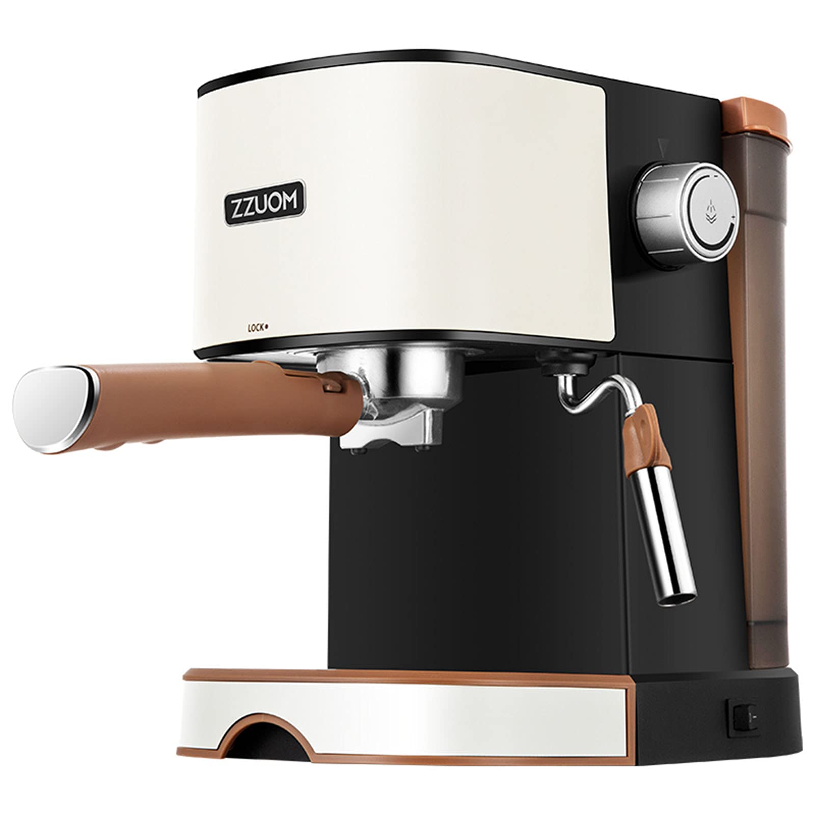 BYCDD Automatic Espresso & Drip Coffee Maker Machine - Portable Pour Over Coffee Brewer for Home, Office & Travel - Black & White Options - Perfect for Morning Brews, Office Coffee Breaks & Camping Trips