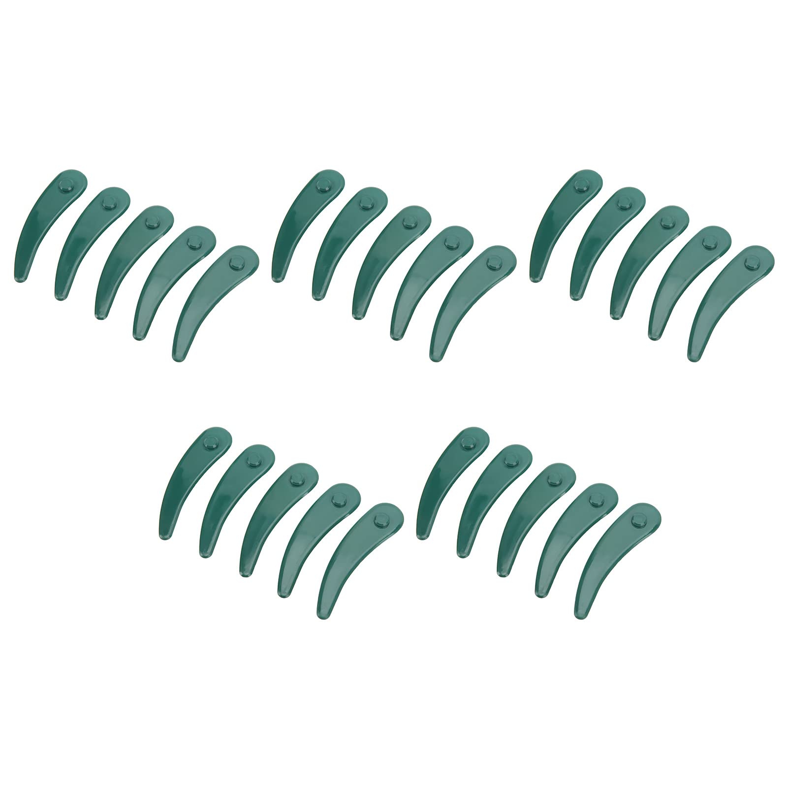 Flexible ABS Lawn Mower Blades - Green for Easy Grass Cutting