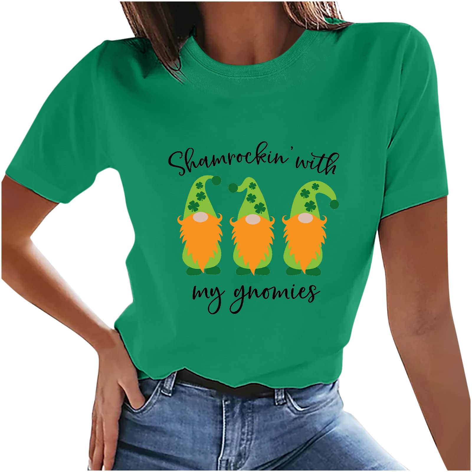 Funny St. Patrick's Day Shirts for Women - Short Sleeve Graphic Tees & Sexy Sweatshirts - Plus Size Holiday Apparel - Perfect for Pub Crawls, Parties & Irish-Themed Events