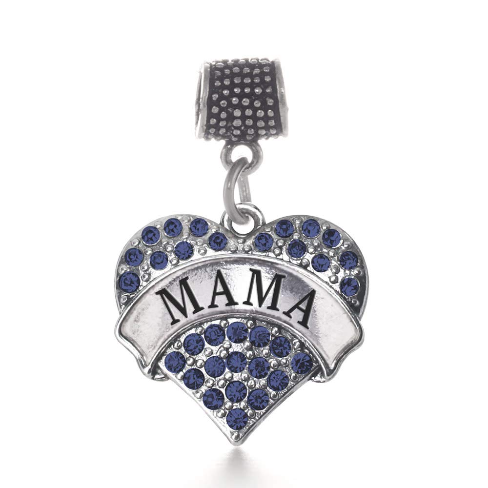 Inspired Silver - Sterling Silver Pave Heart Charm Bracelet with Cubic Zirconia | Elegant Jewelry Gift for Women | Perfect for Valentine's Day, Anniversary & Special Occasions