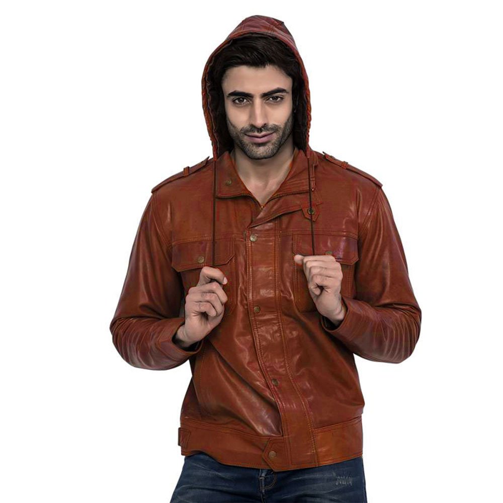 Men's Black Lambskin Genuine Leather Motorcycle Jacket with Non-Removable Hood - Premium Biker Jacket for Riding & Casual Wear - Ideal for Motorcycle Enthusiasts & Fashion Streetwear