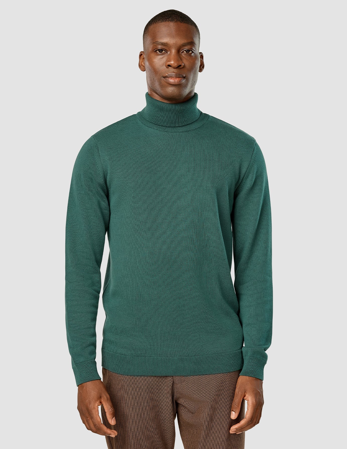 Everyday Knit Turtleneck Sweater for Women - Soft Comfortable Shadow Green Pullover | Perfect for Office, Casual Wear & Fall Fashion