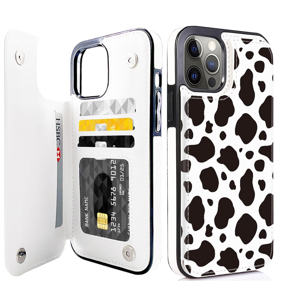 Premium Leather Flip Wallet Case for iPhone 12 Pro Max 6.7