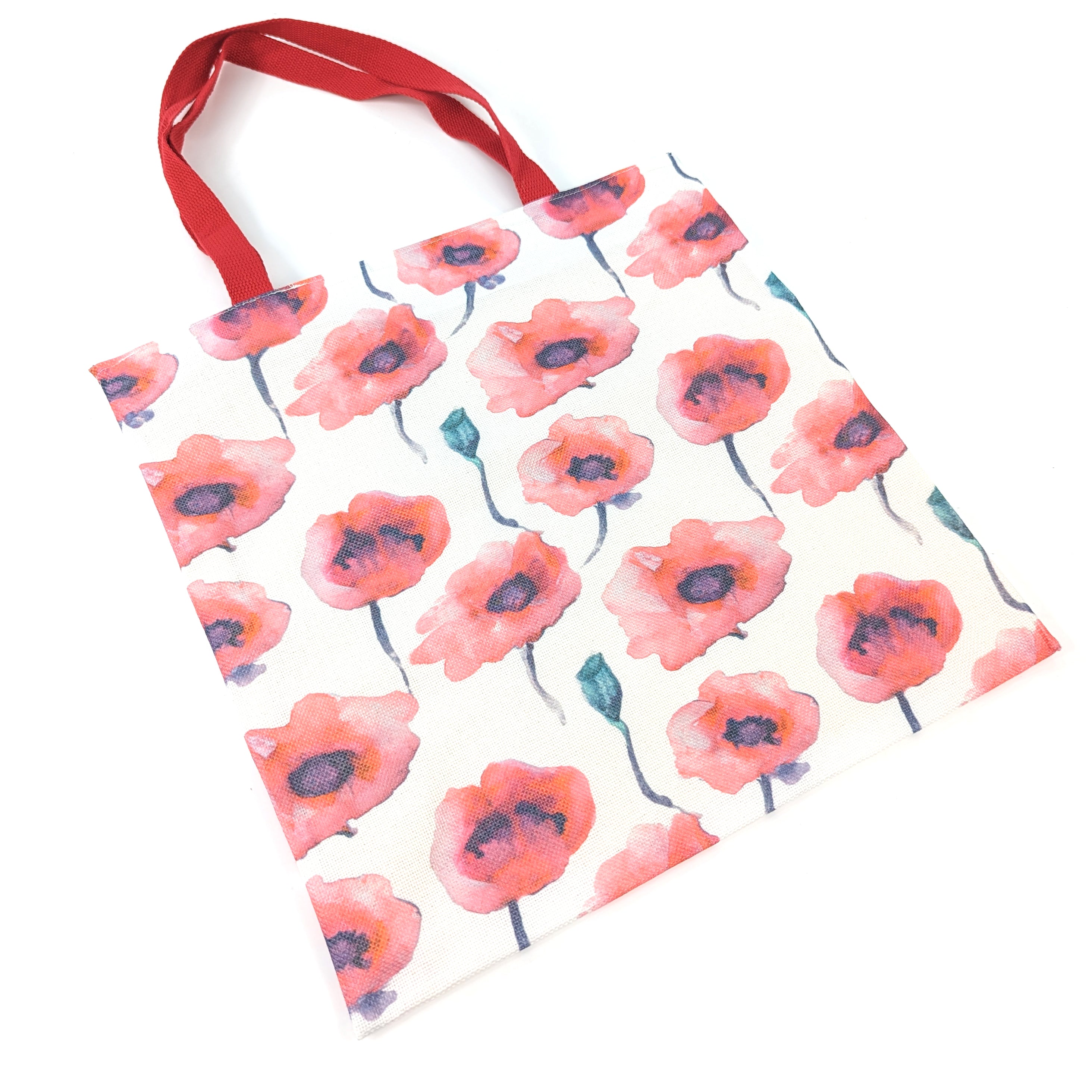 Stylish Red Poppy Print Shoulder Bag for Women - Fashionable Crossbody Purse & Casual Shopping Tote - Perfect for Work, Travel, and Everyday Use