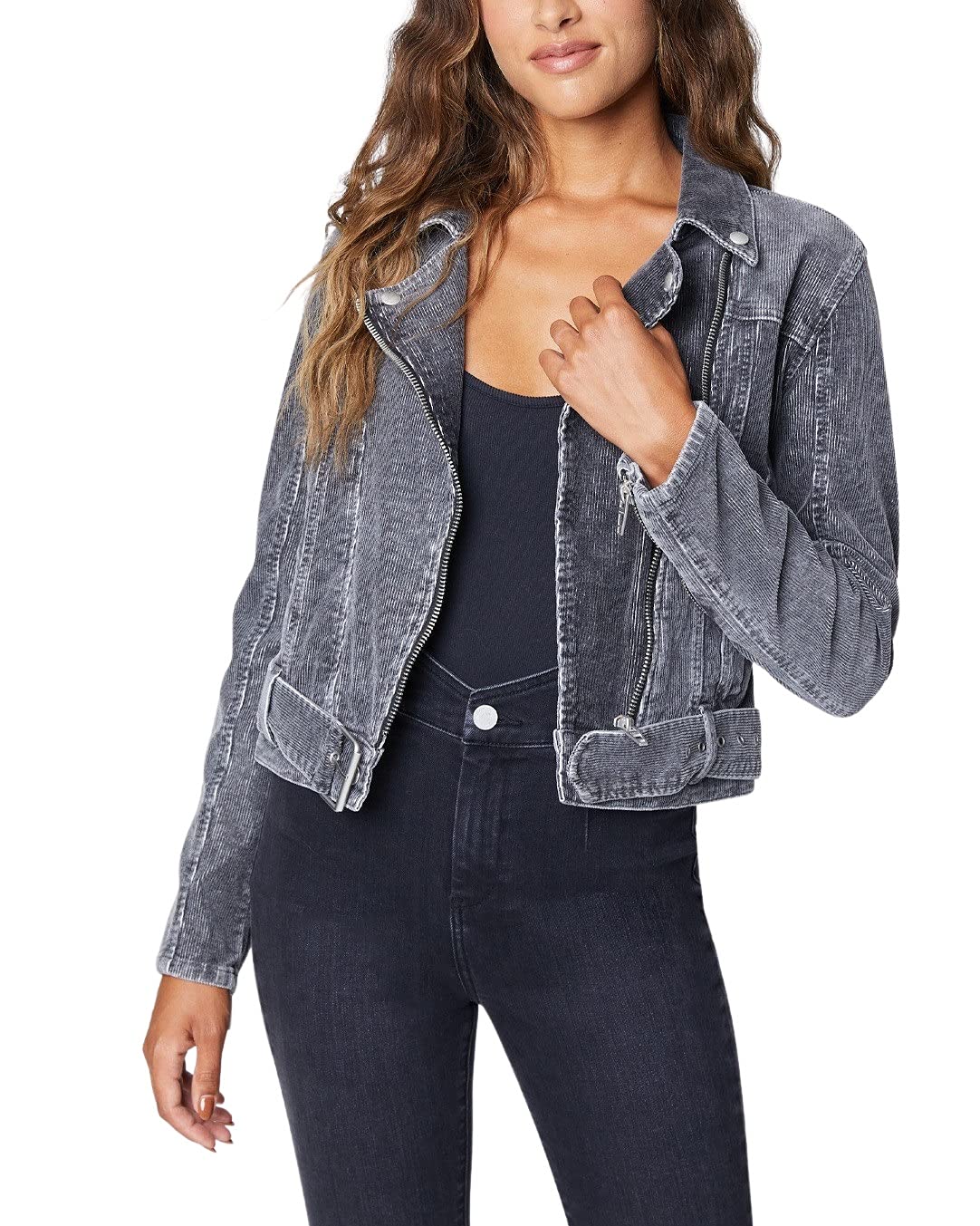 BLANKNYC Women's Moto Jacket - Stylish Fitted Leather Biker Jacket for Women | Comfortable & Trendy Casual Outerwear Coat | Perfect for Everyday Wear, Night Out & Motorcycle Riding