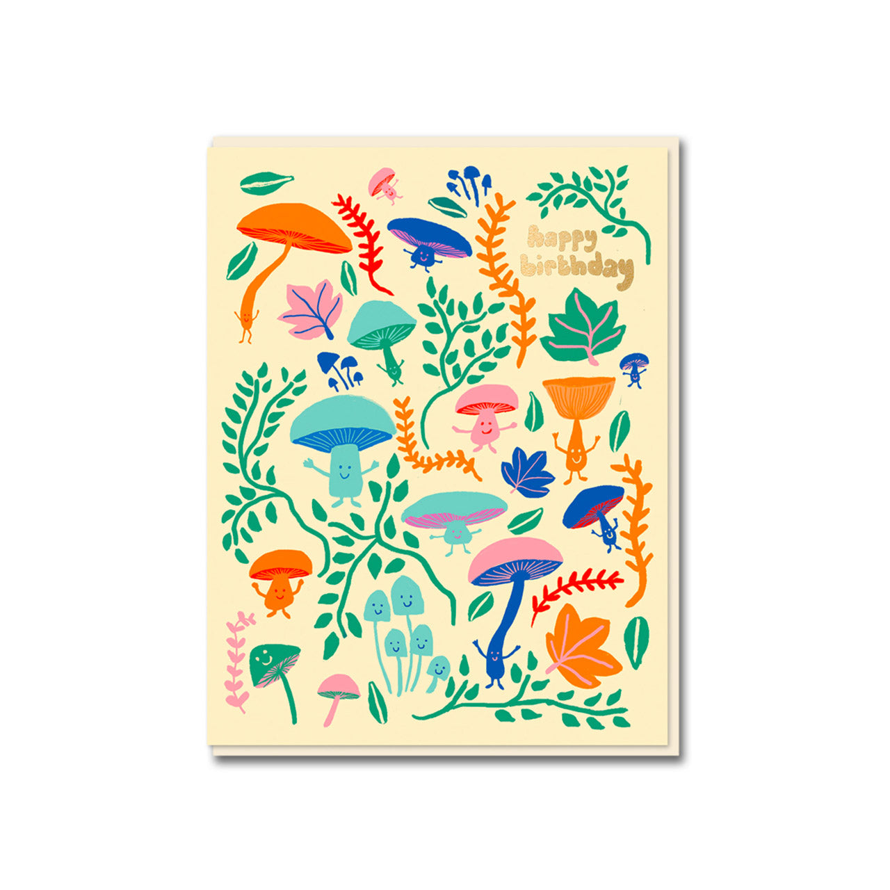 Funny Mushroom Party Birthday Card - Whimsical Fungi Greeting Card for Birthday Celebrations - Perfect for Nature Lovers & Outdoor Enthusiasts