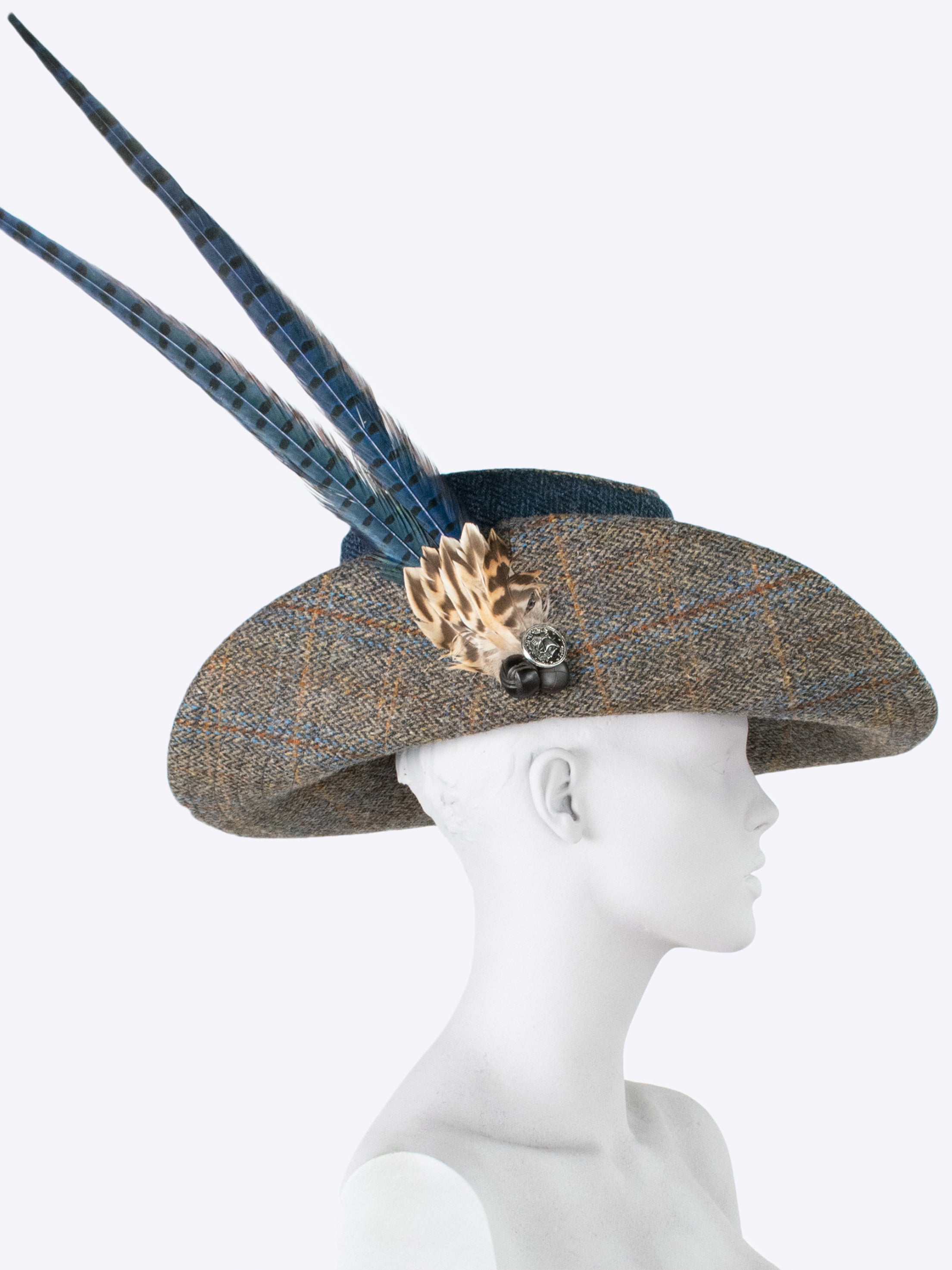 Waterproof Wide Brim Sun Hat for Women - Navy Blue & Sage Green - Perfect for Beach, Hiking, and Outdoor Activities