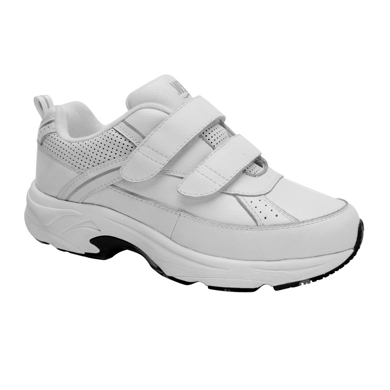 Drew Paige Women's White Leather Walking Shoes - Comfortable & Stylish for Walking, Travel & Everyday Wear