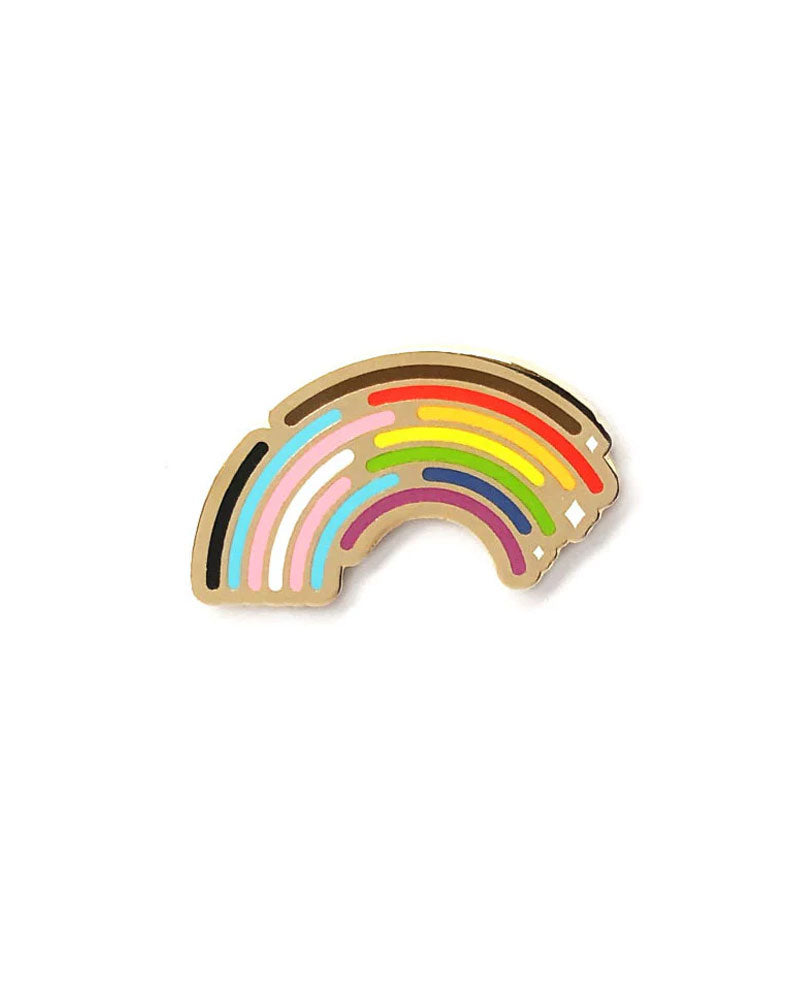 Inclusive Rainbow Pride Pin - LGBTQ+ Enamel Lapel Pin for Backpacks, Hats & Jackets - Show Support at Parades, Events & Everyday Wear