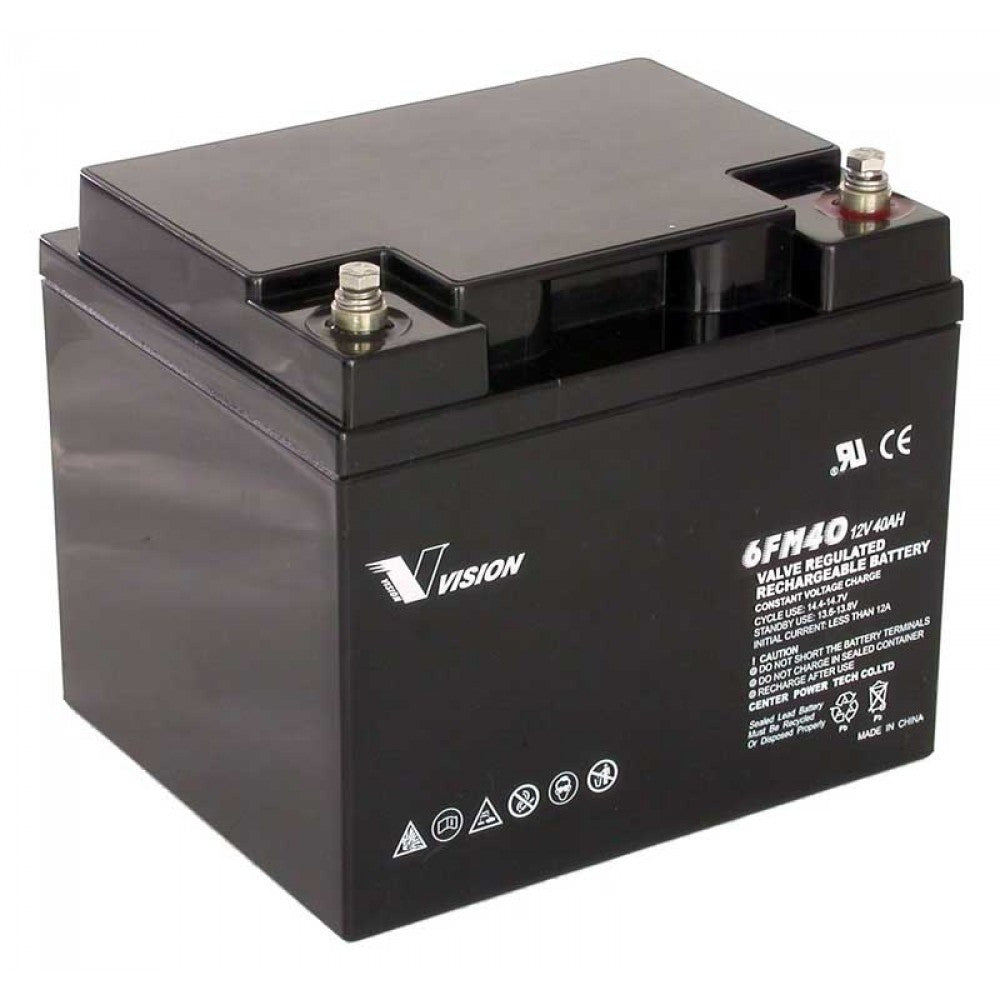 Vision Mobility Scooter Battery 12V 40Ah AGM - Replacement Power for Electric Wheelchairs & Mobility Devices - Perfect for Indoor/Outdoor Use