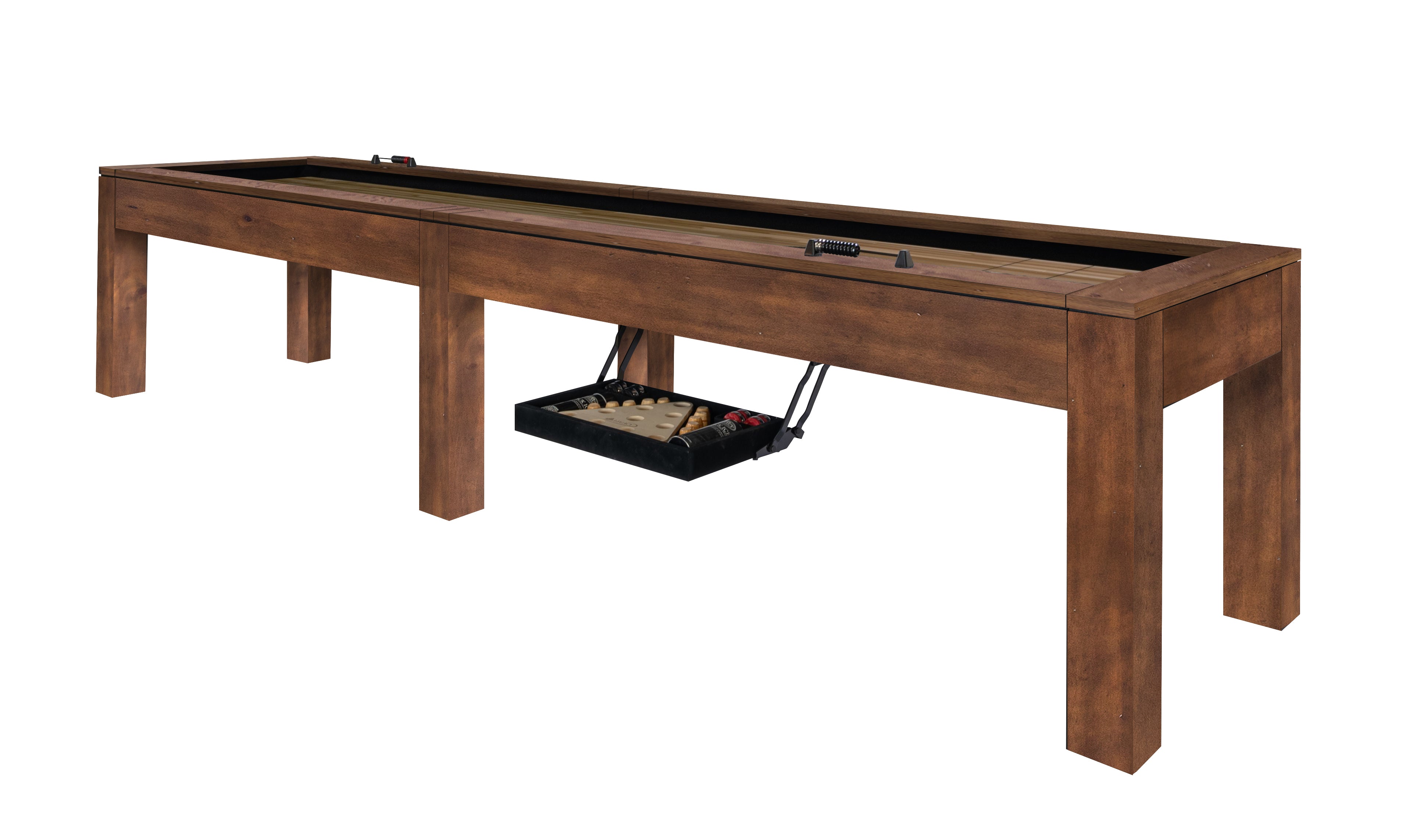Baylor 12 Ft Shuffleboard Table - Rustic Series | Premium Indoor/Outdoor Game for Home, Bar, or Man Cave Entertainment