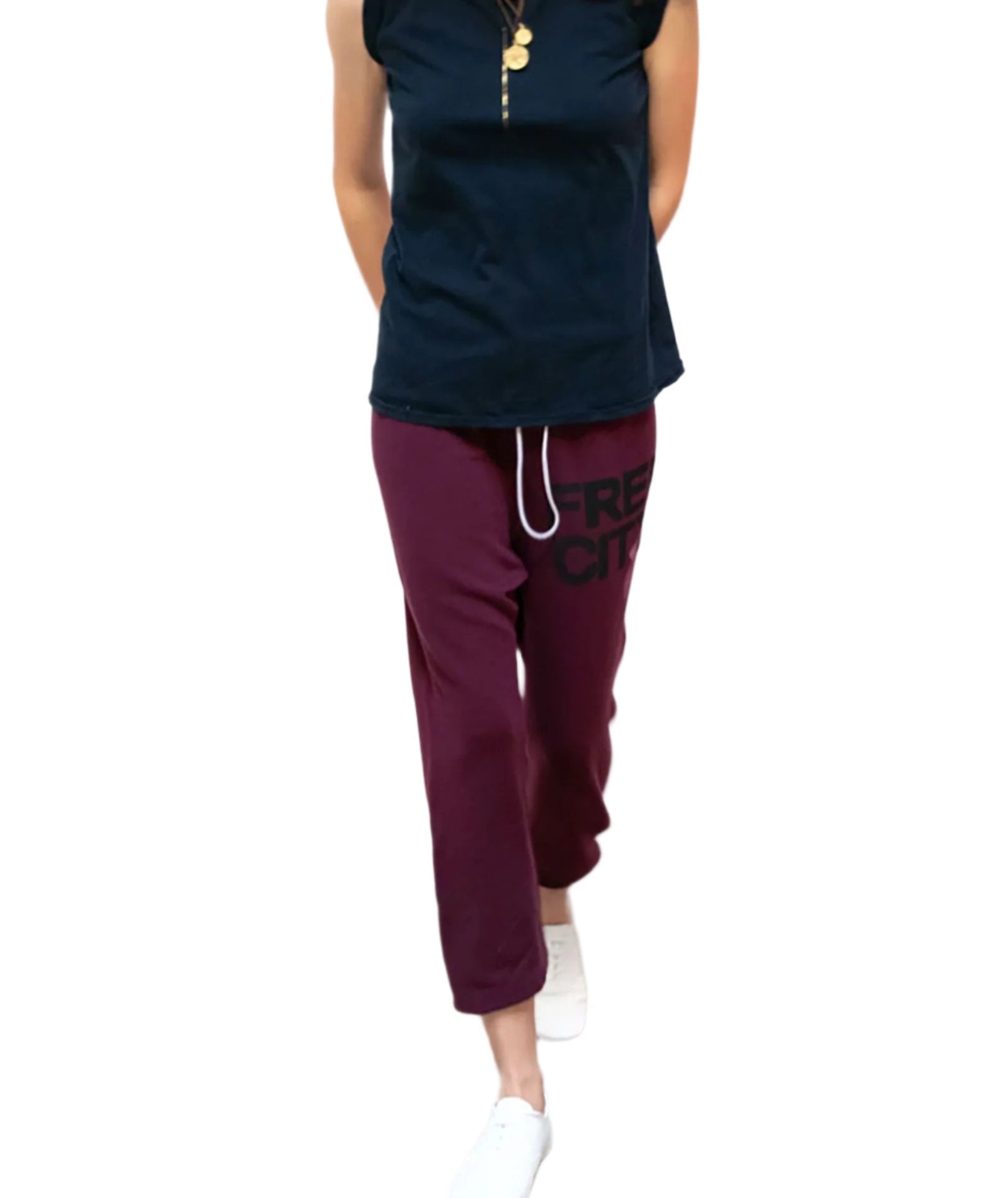 **FREECITY Women's Superfluff Lux OG Sweatpants - Cozy Fleece Lounge Pants for Relaxing at Home, Yoga & Winter Comfort**
