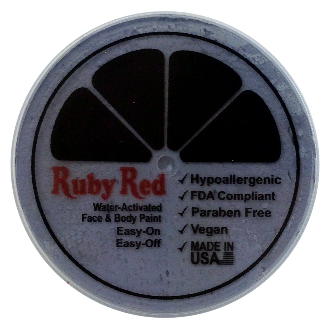 Professional Ruby Red Face Paint - 75ML for Halloween, Cosplay & Theater Makeup - High-Quality Gray Face Paint for Artists & Kids