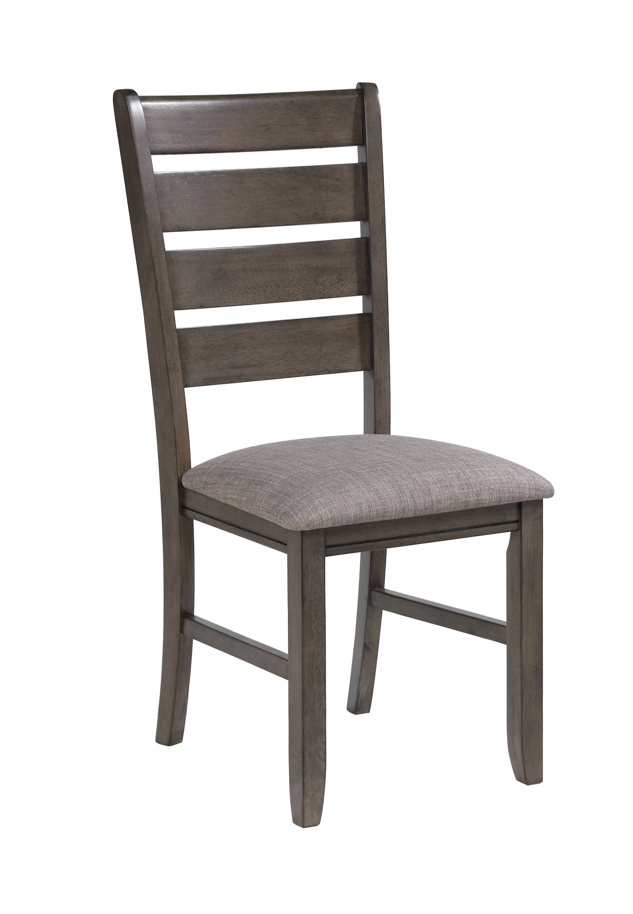 Modern Gray Fabric Dining Chairs Set of 2 - Solid Wood Frame with Cushioned Seats for Kitchen, Dining Room & Breakfast Nook - Perfect for Small Spaces & Contemporary Home Decor