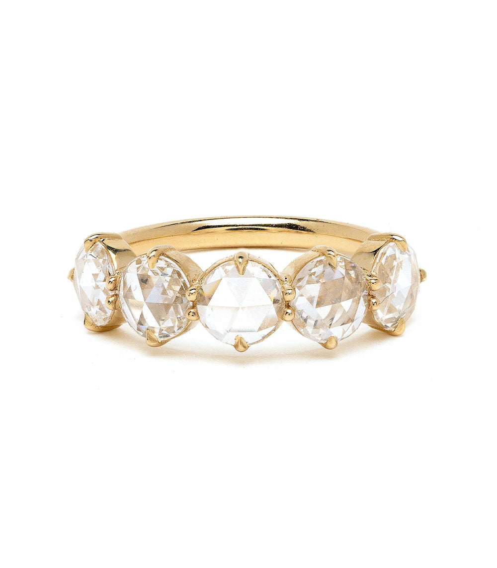 Claudette 5 Stone Diamond Ring for Women - Elegant Wedding, Engagement & Anniversary Jewelry Gift - Perfect for Special Occasions & Everyday Wear